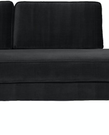 Chaiselong Sofa Broste Copenhagen Wind Velour Sort 7488200 på Afbetaling