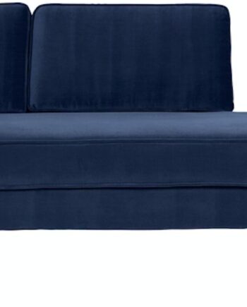 Chaiselong Sofa Chaise Longue Broste Copenhagen Wind Mørkeblå Velour 20088 på Afbetaling