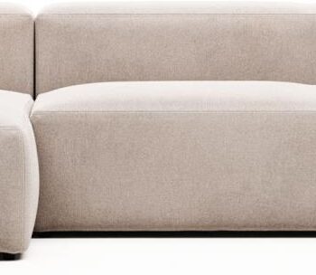 Chaiselong Sofa Kave Home Blok Venstrevendt Beige L330 B174 Designersofa på Afbetaling