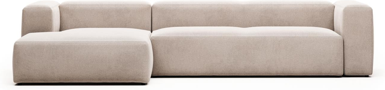 Chaiselong Sofa Kave Home Blok Venstrevendt Beige L330 B174 Designersofa på Afbetaling