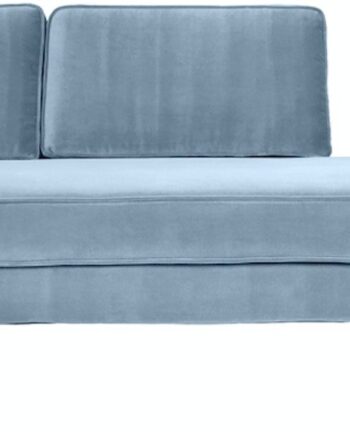 Chaiselong Sofa Loungesofa Broste Copenhagen Wind Velour Blå 200x88x74 på Afbetaling