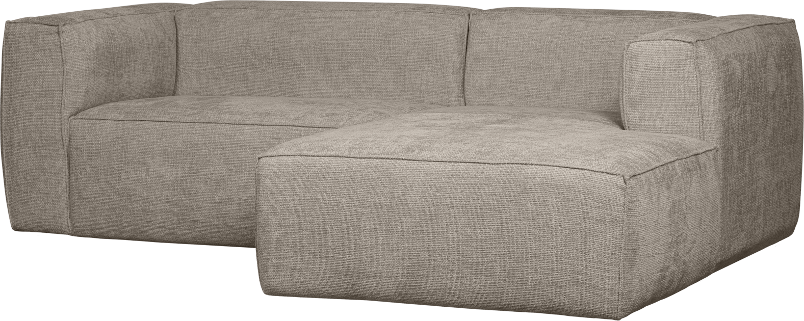 Chaiselong Sofa Woood Bean Højrevendt Travertin Polyester H73178254 på Afbetaling