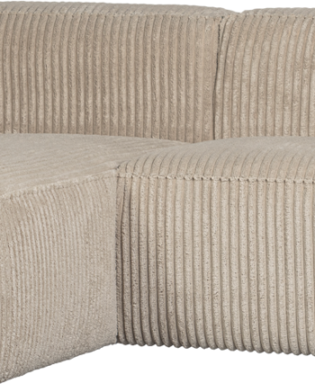 Chaiselong Sofa Woood Bean Venstrevendt Travertin Fløjl 254x178 på Afbetaling