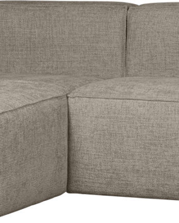 Chaiselong Sofa Woood Bean Venstrevendt Travertin Polyester 254x178 på Afbetaling
