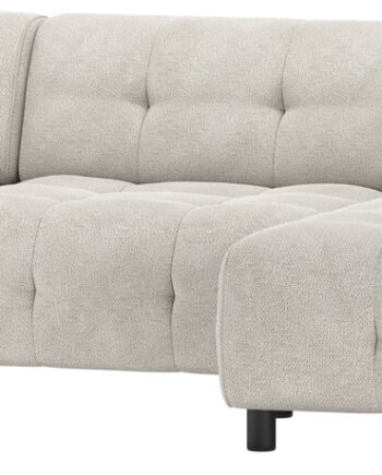 Chaiselong Sofa Woood Louis Højrevendt Lysegrå Chenille L334xb120xh73 på Afbetaling