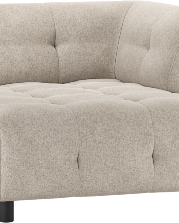 Chaiselong Sofa Woood Louis Pers Modulær Højre Armlæn Lysegrå Fladvævet på Afbetaling