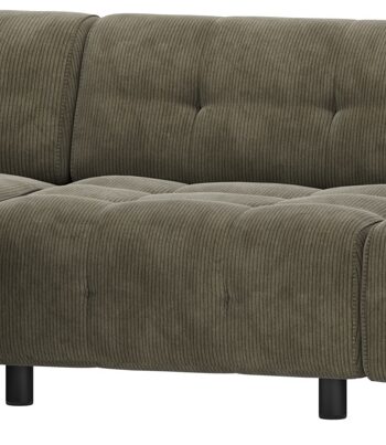 Chaiselong Sofa Woood Louis Venstrevendt Grøn Fløjl 334 på Afbetaling