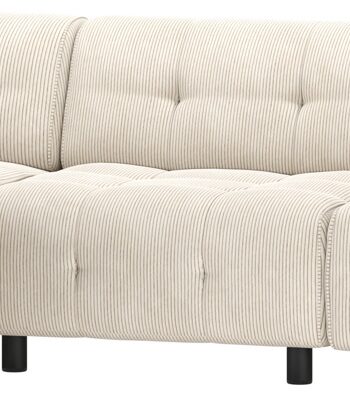 Chaiselong Sofa Woood Louis Venstrevendt Lysegrå Fløjl på Afbetaling
