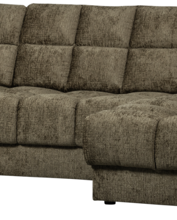 Chaiselong Sofa Woood Second Date Højrevendt Grøn Velour Modulsofa H78xb316xd162 på Afbetaling