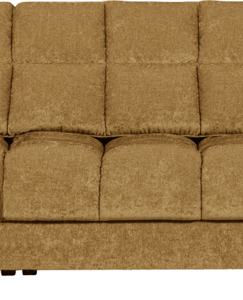 Chaiselong Sofa Woood Second Date Venstrevendt Guld Polyesterstof Loungesofa på Afbetaling