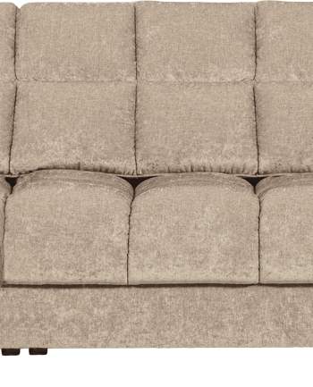 Chaiselong Sofa Woood Second Date Venstrevendt Nougat Polyesterstof 316x162x78 på Afbetaling