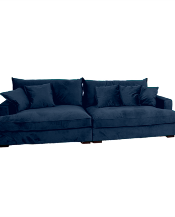 Chelsey Flydersofa  Personers Sofa Blå Velour på Afbetaling