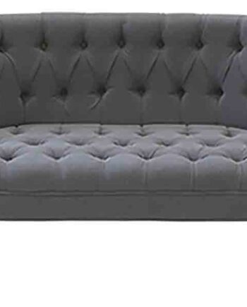 Chic Antique Fransk Sofa Grå Hørstof 110 på Afbetaling