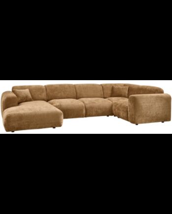 Cloud Højrevendt Sofa Chenille 345 198 Honninggul på Afbetaling