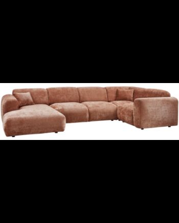 Cloud Højrevendt Sofa Chenille 345 198 Terracotta på Afbetaling
