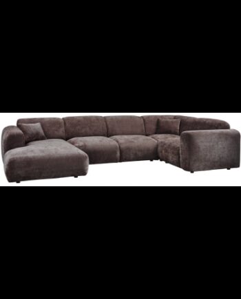 Cloud Højrevendt Sofa Chenille 345 198 Varm Brun på Afbetaling