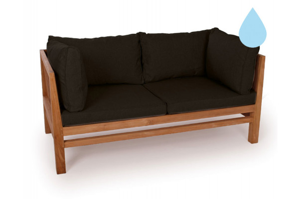 Colorado Teak Sofa Pers Sort Vandafvisende på Afbetaling