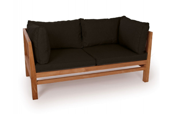 Colorado Teak Sofa Pers Sort på Afbetaling