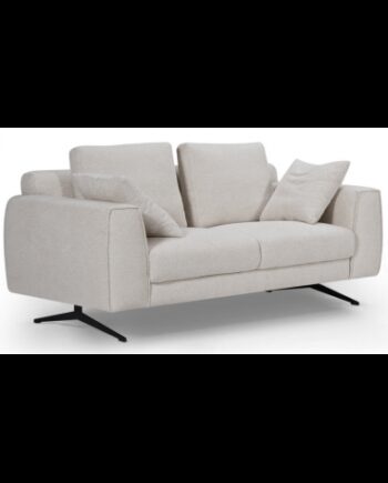 Detro Personers Sofa Metal Polyester B176 Sort Beige på Afbetaling