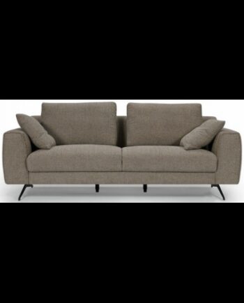 Detro Personers Sofa Metal Polyester B217 Sort Brun på Afbetaling