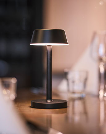 Duni Led Lampe Nour Sort ø12 H20 Stk 210397 på Afbetaling