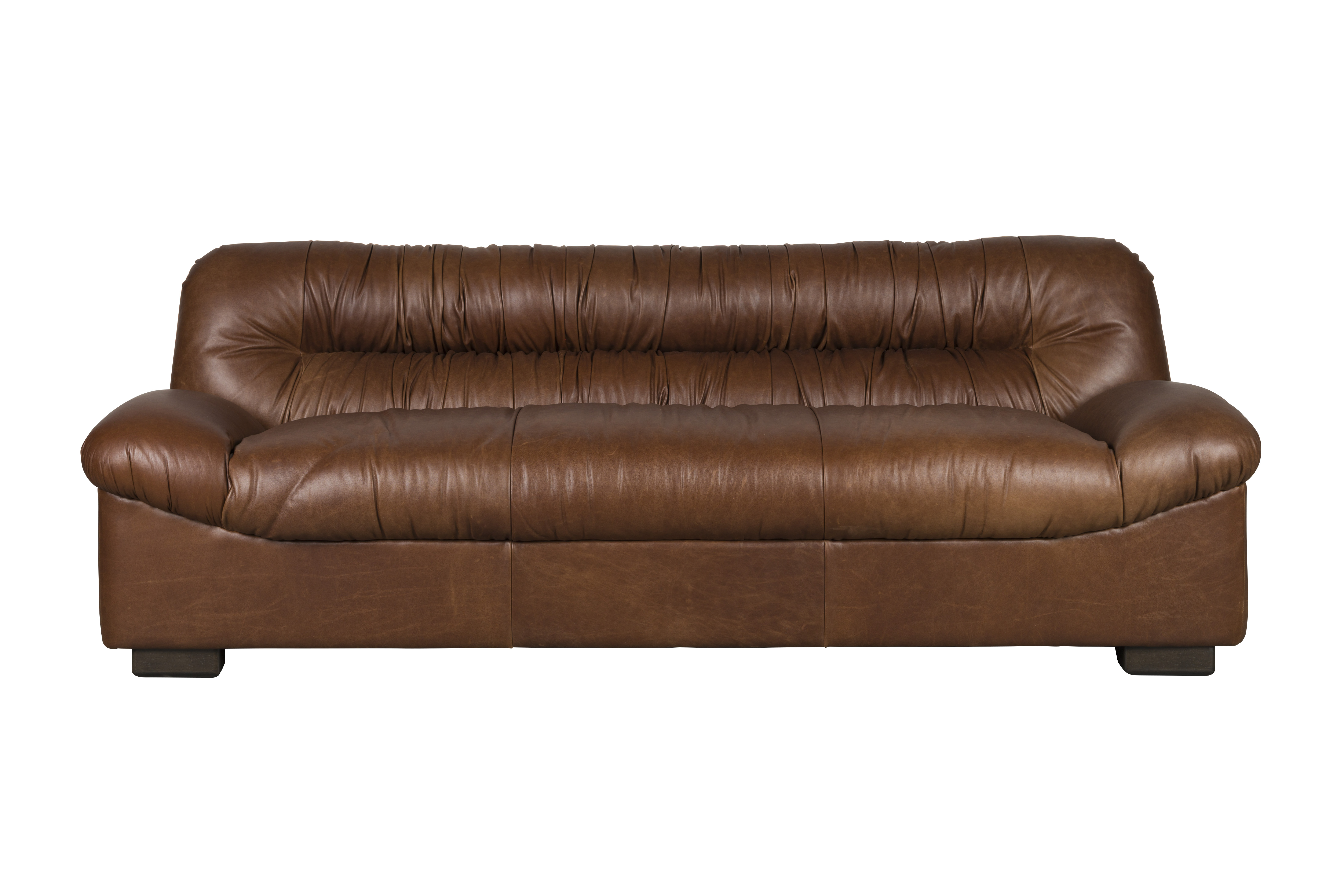 Dutchbone Douglas Sofa Chokolade Læder Træ på Afbetaling