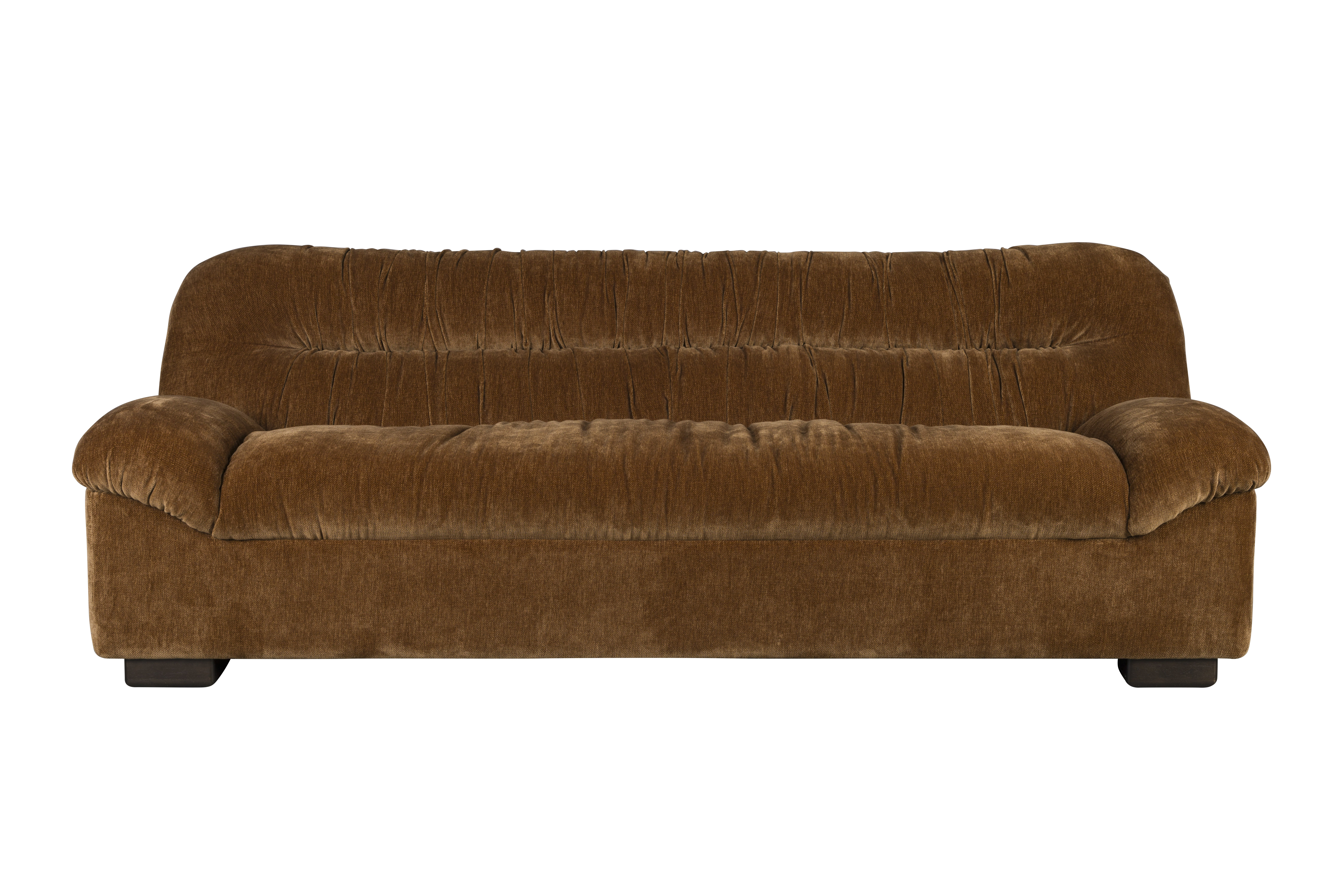 Dutchbone Douglas Sofa Cognac Fløjl Træ på Afbetaling