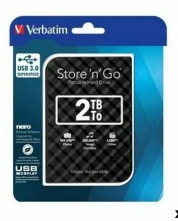 Ekstern Harddisk Verbatim Store Gen Sort Pak på Afbetaling
