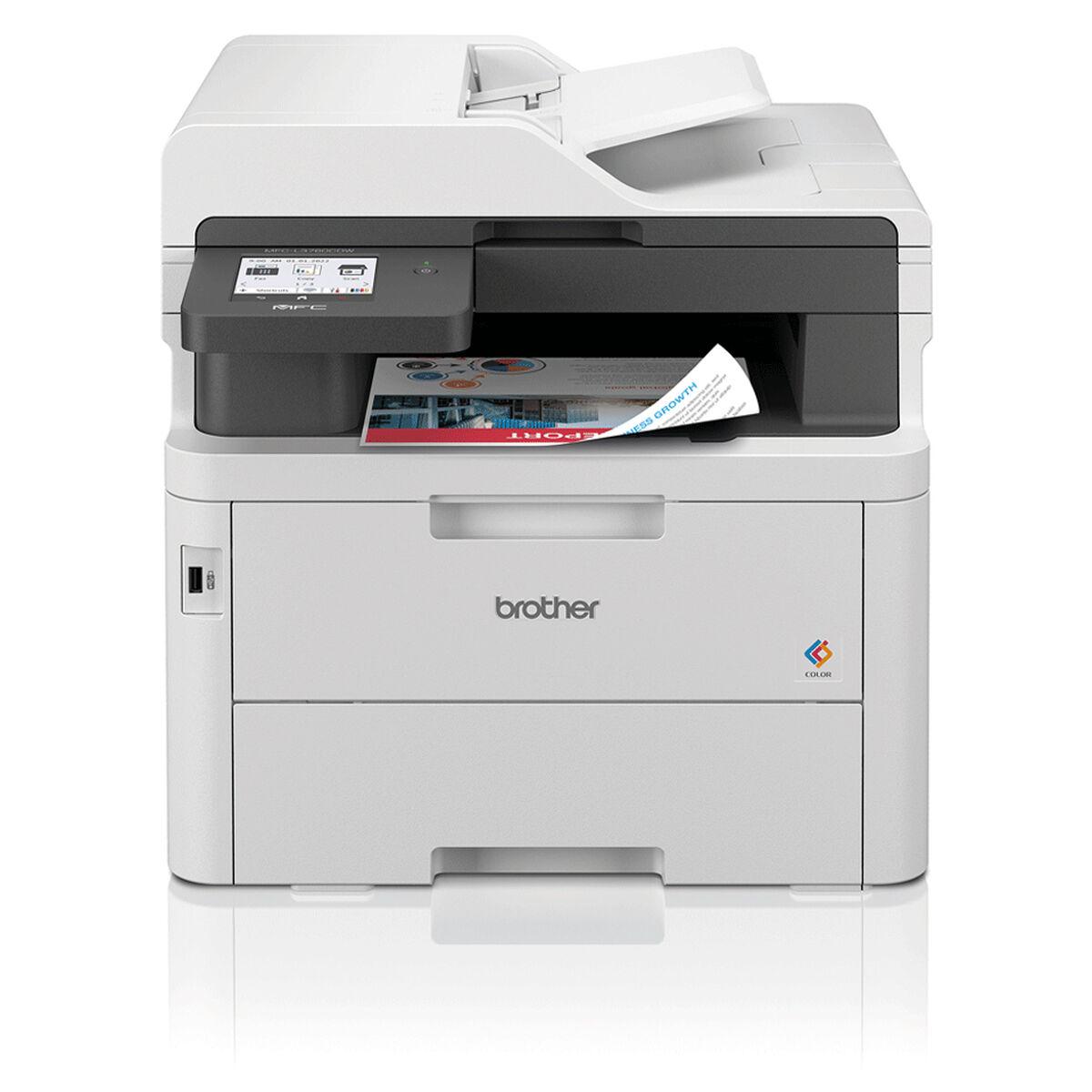 Farvelaser Multifunktionsprinter Brother Mfc L3760cdw Wifi Duplex på Afbetaling
