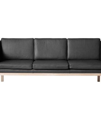 Fdb Møbler L43 Mogens Koch Pers Sofa Sort Læder på Afbetaling