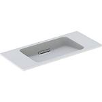 Geberit One Håndvask 900x400x13mm Til Indbygningselement Møbel Hvid Børstet Krom på Afbetaling