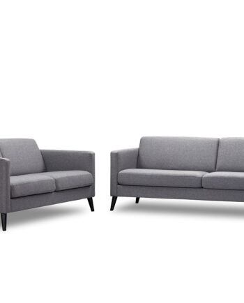 Golf  5pers Sofa Skarp Pris Lys Granit Sorte Ben på Afbetaling
