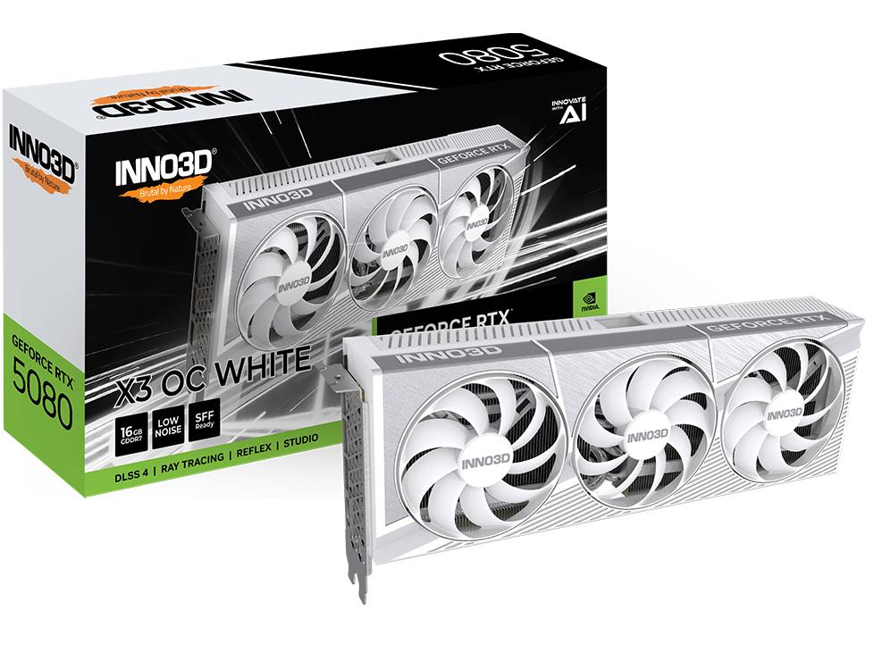 Grafikkort Nvidia Inno3d Geforce Rtx 5080 White på Afbetaling