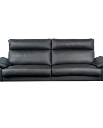Grandiosa Sofa  Personers Sofa  Sort Læder på Afbetaling