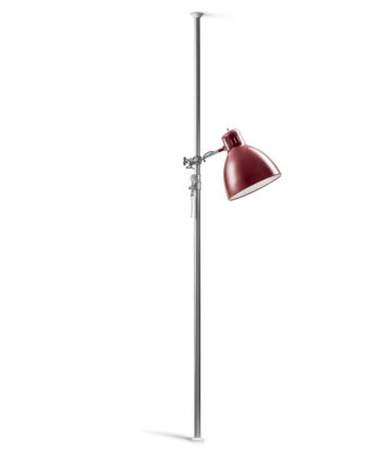Grip Lampe Fra Leucos Amarant Rød Gulvmodel på Afbetaling