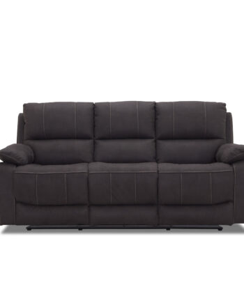 Haga Texas Pers Recliner Sofa Grå Polyester Plastik på Afbetaling