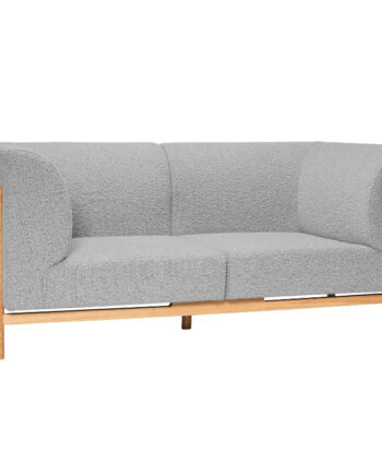 Hbsch Moment Personers Sofa Egetræ Grå Polsterstof 182x89x80 på Afbetaling
