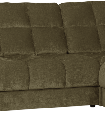 Hjørnelounge Sofa Højrevendt Woood Second Date Grøn Polyester 78x212x316 på Afbetaling