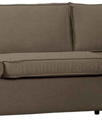Hjørnesofa Højrevendt Woood Freek Mørkt Sand Komfortabel Sofa Vævet Polyester på Afbetaling