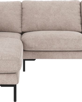Hjørnesofa Rowico Corwin Venstrevendt Sofa Lysegrå Greg Polyster Metalben 266x226 på Afbetaling