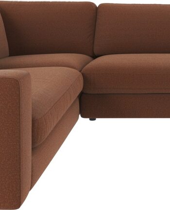 Hjørnesofa Rowico Duncan Rita Rød Ekstra Rummelig Sofa 325230 Nordisk Design Slidstærkt Polyester Bæredygtig Kvalitet på Afbetaling