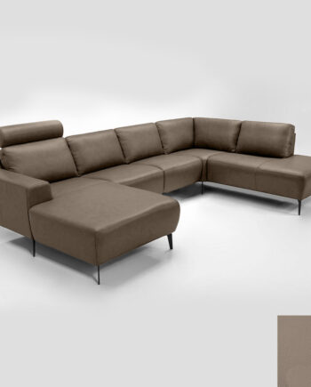 Hjort Knudsen Napoli Sofa Semianilin Læder Semianalin 312 Khaki på Afbetaling
