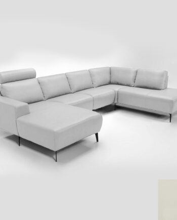 Hjort Knudsen Napoli Sofa Semianilin Læder Semianalin 317 White på Afbetaling