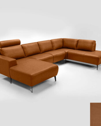 Hjort Knudsen Napoli Sofa Semianilin Læder Semianalin 376 Light Cognac på Afbetaling