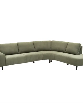 Højrevendt Open End Sofa  Hals Sofa Mørkegrøn Stof på Afbetaling