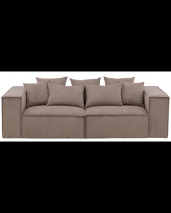 Holm Personers Sofa Ripcurl Polyester 232 116 Brun på Afbetaling
