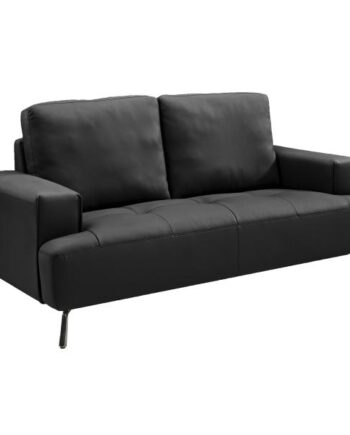 Homeville Dublin Pers Læder Sort 162x95x83cm på Afbetaling
