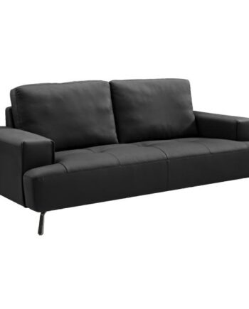 Homeville Dublin Pers Læder Sort 201x96x86cm på Afbetaling