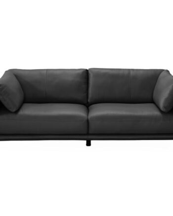 Homeville Lucca Pers Læder Sort 207x93x82cm på Afbetaling