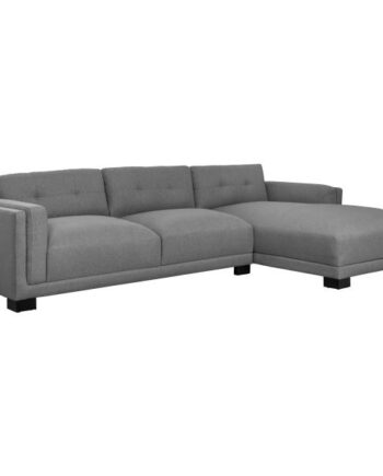 Homeville Napoli Højrevendt Stof Grå 308x176x80cm på Afbetaling